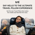 Super Soft Neck Support Travel Pillow - Machine Washable - Grey