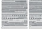 Mecanorma Transfer Lettering Sheet A3  Letraset   645 Copperplate Bold 7mm 