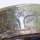 Ancient Chinese Han Dynasty Pair Of Carved Jade Bangles  Taotie Motifs  Bonhams
