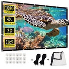 Projector Screen  4k 16 9 Hd Rear Front Projector Screens Foldable 200 Inches
