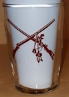       Rare 1950 s Disneyland Mickey In Frontierland Juice Glass  
