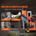 Magnetic Drill 1300 1400 1550w 2922lbf 13000n Portable Mag Drill Press