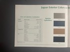 1984 Jaguar Color Chart Showroom Advertising Sales Folder Brochure - Rare   L  k