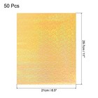 50 Pack Toner Reactive Foil 8 5 x11  A4 Foil Paper For Diy Craft golden Dots