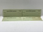 Lot Of 4 Antique Blank Mckinney  Ky Lincoln County National Bank Checks