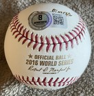 Ronnie Woo Woo Signed 2016 World Series Baseball Chicago Cubs Rare Auto Beckett