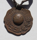Vtg 1921 Interscholastic Championship U  Of C  Brass 4th Place Football Pendant