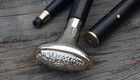 Nautical Brass Designer Silver Head Handle Black Wooden Walking Stick Cane Gift