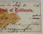 1876 Virginia City Nevada Nv Check H M Yerington Rn D Virginia Truckee Railroad