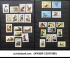 Collection Of Birds Stamps From Different Countries In An Album