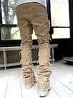 Stacked Jeans Men Skinny Ripped Jeans Slim Fit Patchwork Denim Pants
