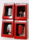 Lot Of 4 Kurt S  Adler Coca-cola 4pc Christmas Ornament Set