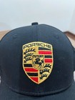 Nwt Porsche Official Crest Black Baseball Cap Unisex Adjustable Motorsport Hat