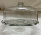 Anchor Hocking Crystal Pastery cake Stand   With Dome Lid
