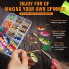 228pcs Fishing Spinner Making Kit - Diy Inline Spinners Lure Making Kit For Bass