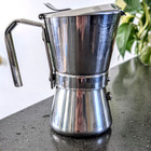  read  Vintage Carlo Giannina Espresso Brevettata Italy Stovetop Inox 18-10