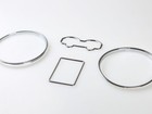 Volkswagen For Vw Mk4 Golf Jetta Bora Chrome Dashboard Gauge Ring Bezel Set