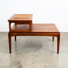 Mid Century Modern Nightstand End Side Table Lane Step Up Walnut Vintage Drexel