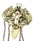 Victorian Gilt Sterling Silver Chatelaine W  Perfume Bottle   Charivari Germany 