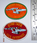 Star Trek U s s  Enterprise Embroidered Sew-on Patches Pair- Closeout