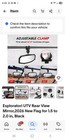 Esploratori Utv Rear View Mirror 2026 New Flag For 1 5 To 2 0 In  Black 