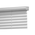 Cordless Vinyl Room Darkening Mini Blinds 1  Horizontal Child Safe Modern White