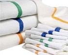24 New Green Striped Bar Towels Bar Mops Cotton Super Absorbent 16x19