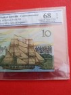 1988 Australian  10 Note Johnston fraser Superb Gem Unc 68 Opq Pcgs Ab 34985453