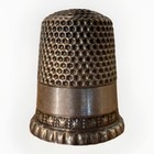 Antique Sterling Silver Thimble Size 6 Ornate Sewing Collectible