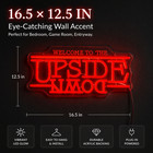 Stranger Things Inspired Fan Made Upside Text Neon Sign 12 5  16 5in