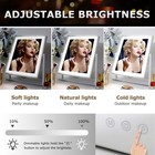 Hollywood Vanity Mirror With Lights  360   Rotation Led Lighted Makeup Mirror    