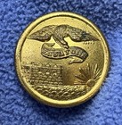 Excellent Civil War Us Engineer Corps Coat Button  Waterbury Button Co   extra 