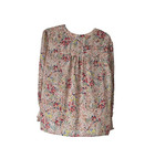 Cynthia Rowley Blouse Womens 2x Multicolor Floral Long Sleeve V-neck New