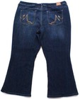 Women   s Plus Maurice   s Bootcut Jeans Blue Stretch Denim  Size 22w S  41x26 