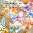 200 Sheets Origami Paper  Double Sided  10 Designs Origami Kit Squares For Scrap
