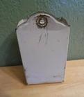 Vintage 1930 s Tin Wall Hung Match Safe Roses Design