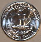 1963-p Washington Quarter - Bu - Stock Photo -  c1949 - Free Shipping