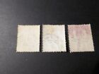 Gb Great Britain Uk  Lot 3 Stamps 113  Color Variety Cancelled Vf