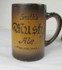 Pre Pro Beer Mugs Robert Smith s Musty Ale Phil  1896-1920 2 Pieces