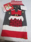 Dog Christmas Santa In Chimney Sweater Size Small New 14  -17 