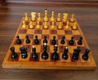 Tournament Nice Vintage Wooden Chess Set Soviet Ussr