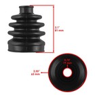 2 Front Inner Outer Axle Cv Boot Kit For Honda Trx350fe Trx350fm Rancher 00-05