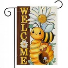 12x18 Garden Flags For Outside - Double Sided   Fade Resistant Decor   Honeybee