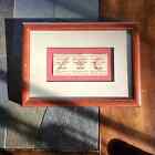 Antique Framed Woodstock Tickets Collector Memorabilia Display