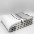 Soft warm Striped Alpaca Llama Wool Blanket Plaid 99 x67  Queen Bed Sofa Couch