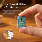 Mini Books 200pcs Tiny Dollhouse Decor Miniatures Bookshelf Anxiety