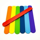 Brandwinlite Colored Silicone Rubber Slap Bracelets 8 5x1 Inch  Rainbow