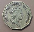 1990 Belize 1 Dollar Queen Elizabeth  Santa Maria Ship Nickel-brass