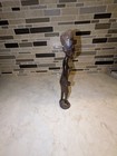 Vintage Hand Carved Wooden African Tribal Figure statue  10  Tall 