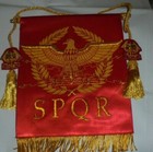 Deluxe Roman Empire Battle Eagle Legion Banner Flag Spqr Caesar Centurion Gods X